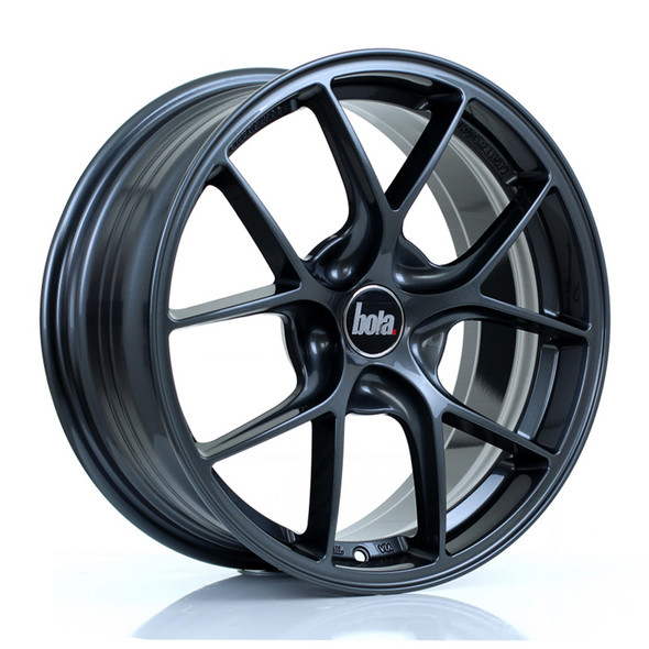 BOLA FLE 17x7.5 CUSTOM PCD ET40 to 45 GLOSS GUNMETAL (Load Rated 690kg) www.srbpower.com