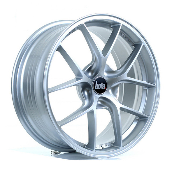 BOLA FLE 18x8 CUSTOM PCD ET35 to 50 CRYSTAL SILVER (Load Rated 700kg) www.srbpower.com