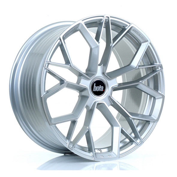 BOLA FLF 19x9.5 CUSTOM PCD ET45 to 50 SILVER POLISHED FACE (Load Rated 850kg) www.srbpower.com