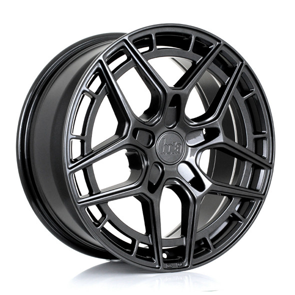 BOLA FLQ 18x8 CUSTOM PCD ET40 to 50 GLOSS GUNMETAL (Load Rated 735kg) www.srbpower.com