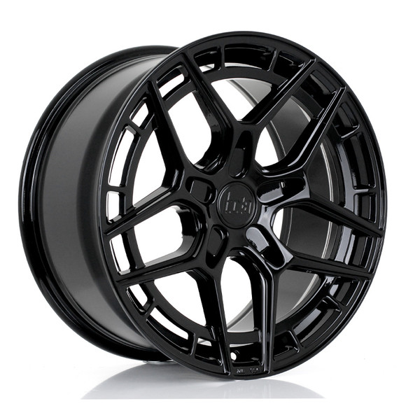 BOLA FLQ 18x8.5 CUSTOM PCD ET40 to 50 GLOSS BLACK (Load Rated 735kg) www.srbpower.com