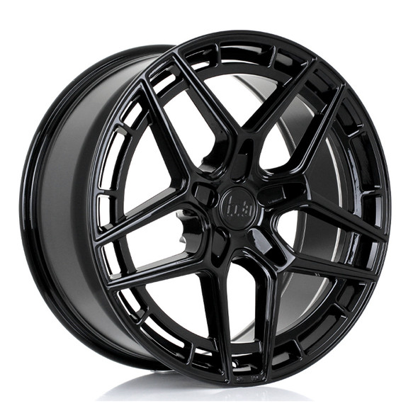 BOLA FLQ 20x8.5 CUSTOM PCD ET9 to 50 GLOSS BLACK (Load Rated 865kg) www.srbpower.com