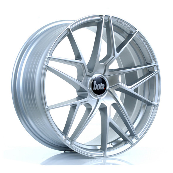 BOLA FLR 19x8.5 CUSTOM PCD ET40 to 45 CRYSTAL SILVER (Load Rated 735kg) www.srbpower.com