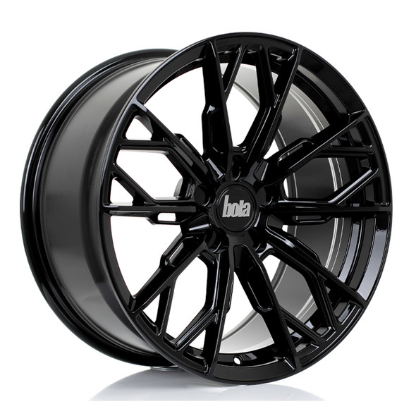 BOLA FLS 18x9 CUSTOM PCD ET25 to 50 GLOSS BLACK (Load Rated 735kg) www.srbpower.com