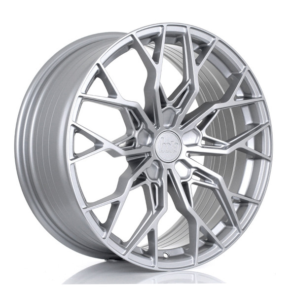 BOLA FLX 19x8.5 CUSTOM PCD ET15 to 50 CRYSTAL SILVER (Load Rated 815kg) www.srbpower.com
