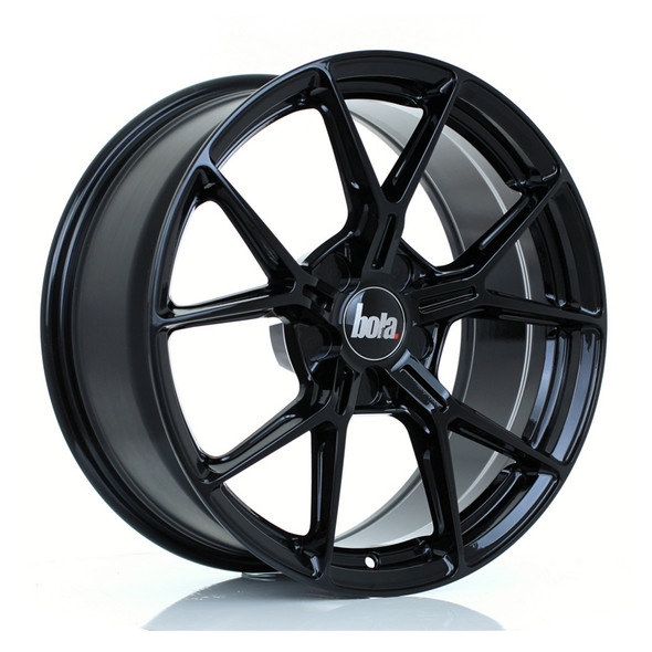 BOLA FLY 18x8 CUSTOM PCD ET15 to 45 GLOSS BLACK (Load Rated 735kg) www.srbpower.com
