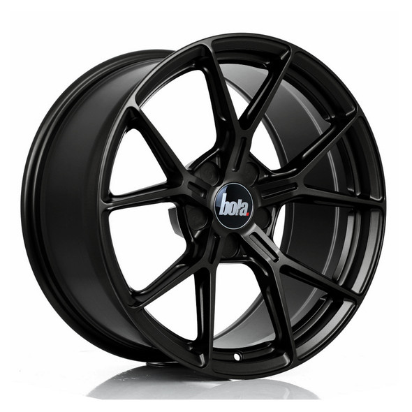 BOLA FLY 19x9.5 CUSTOM PCD ET6 to 52 MATT BLACK (Load Rated 815kg) www.srbpower.com