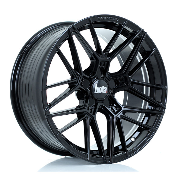 BOLA FLZ 18x9 CUSTOM PCD ET25 to 50 GLOSS BLACK (Load Rated 700kg) www.srbpower.com