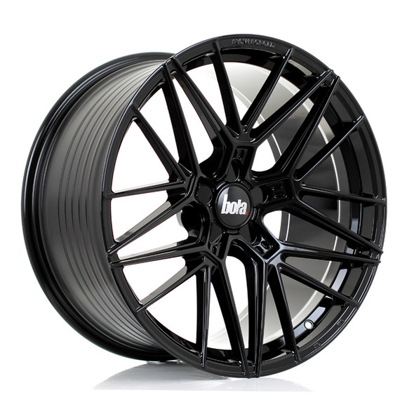 BOLA FLZ 20x10.5 CUSTOM PCD ET25 to 50 GLOSS BLACK (Load Rated 860kg) www.srbpower.com