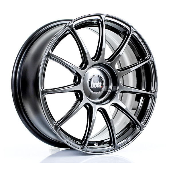 BOLA VST 17x7.5 CUSTOM PCD ET40 to 45 HYPER BLACK (Load Rated 690kg) www.srbpower.com