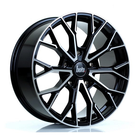 BOLA VANSPORT B24 20x8.5 5x160 ET50 GLOSS BLACK POLISHED FACE (Load Rated 900KGkg) www.srbpower.com