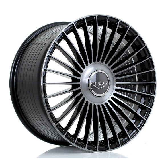 JUDD JSF9 20x10.5 CUSTOM PCD ET15 to 50 GLOSS BLACK TITANIUM BRUSHED (Load Rated 1kg) www.srbpower.com
