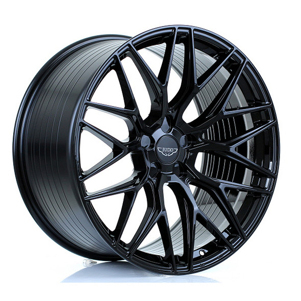 JUDD MODEL ONE 21x10.5 CUSTOM PCD ET15 to 45 GLOSS BLACK (Load Rated 850kg) www.srbpower.com