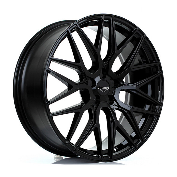 JUDD MODEL ONE 22x9 CUSTOM PCD ET25 to 50 GLOSS BLACK (Load Rated 850kg) www.srbpower.com