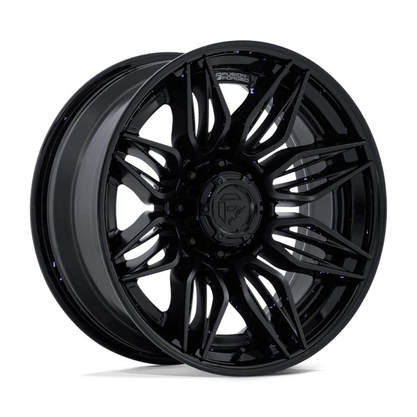 Fuel FC404 MUTINY 22x10 ET-18 8x180 124.20mm MATTE BLACK W/ GLOSS BLACK LIP (Load Rated 1678kg)