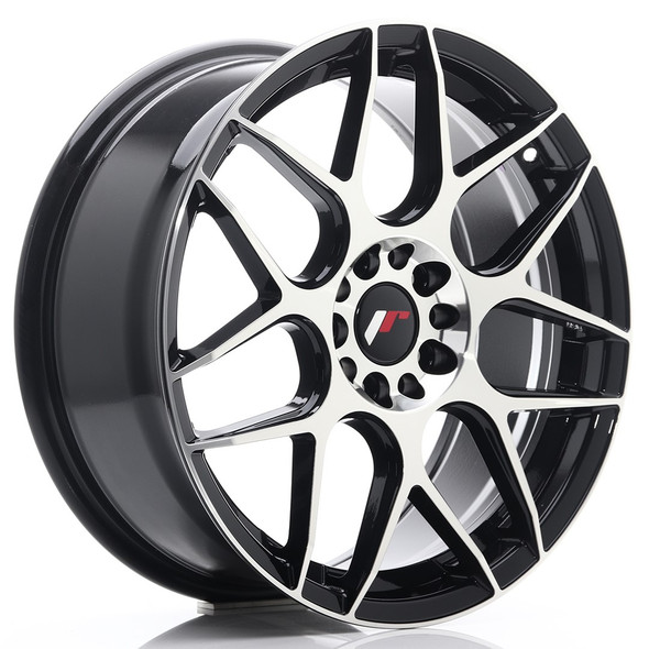 JR Wheels JR18 18x7.5 ET40 5x112/114 Black Machined Face - JR181875ML4074GBM