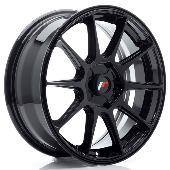 JR Wheels JR11 17x7 ET20-38 CUSTOM PCD 67.1mm Gloss Black
