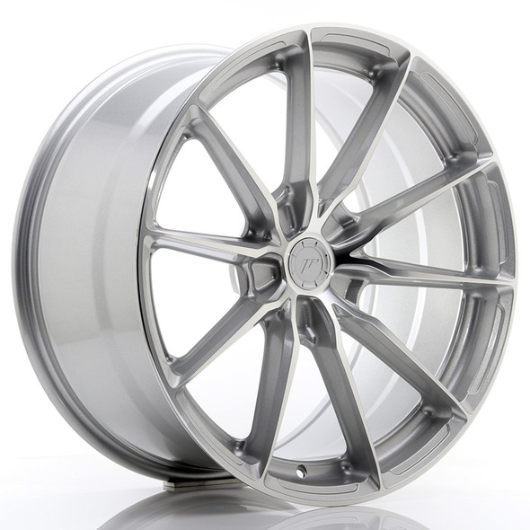 JR Wheels JR37 20x10 ET45 5x120 72.6mm Silver Machined