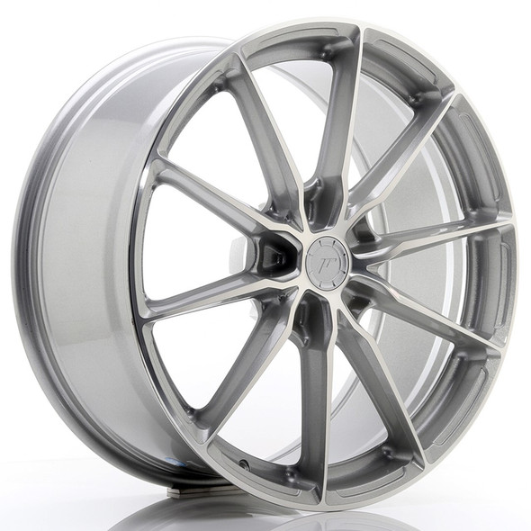 JR Wheels JR37 20x9 ET35 5x120 72.6mm Silver Machined