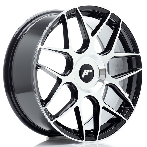 JR Wheels JR18 18x7.5 ET40 5x120 72.6mm Black Machined