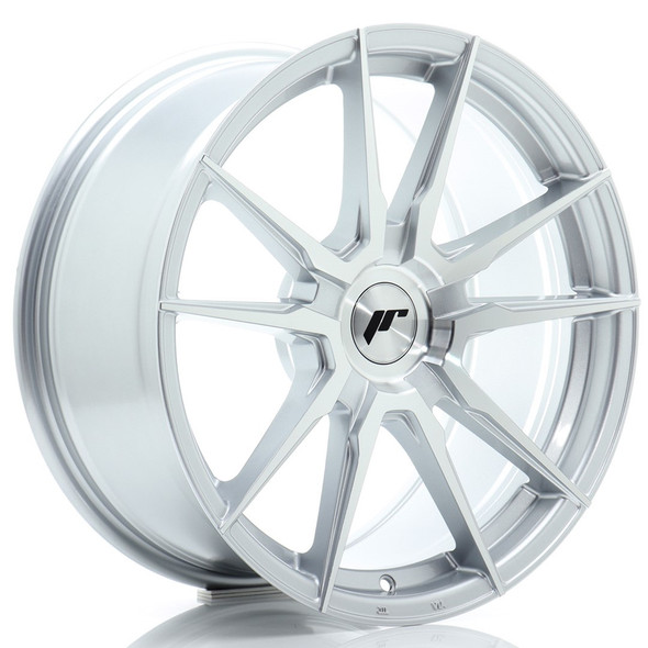 JR Wheels JR21 18x8.5 ET45 5x112 72.6mm Silver Machined