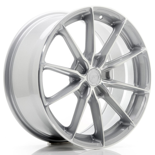 JR Wheels JR37 18x8 ET35 5x112 72.6mm Silver Machined