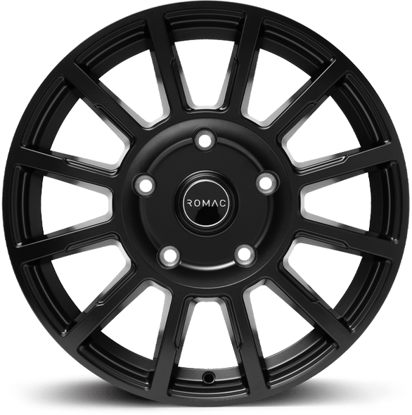 ROMAC STEALTH 16x6.5 ET50 6x130 SATIN BLACK (Load 1250kg) RMSTE F6748SB