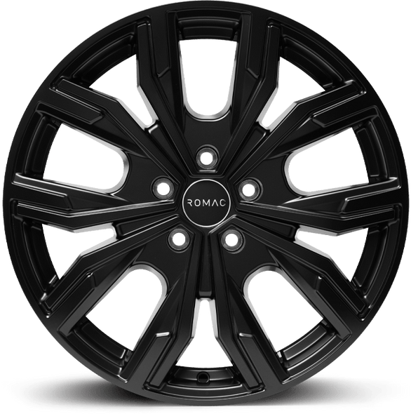 ROMAC TORQUE 16x6.5 ET50 5x130 SATIN BLACK (Load 1250kg) RMTOR F6674SB