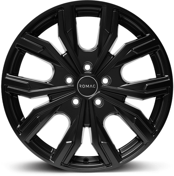 ROMAC TORQUE 16x6.5 ET50 5x112 SATIN BLACK (Load 1250kg) RMTOR F6690SB