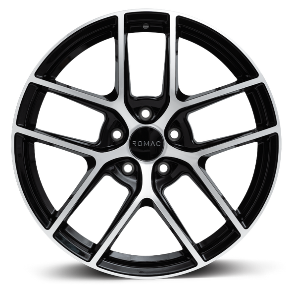 ROMAC DIABLO 17x7.5 ET42 5x120 BLACK/POLISH (Load 690kg) RMDIA H7514BMF