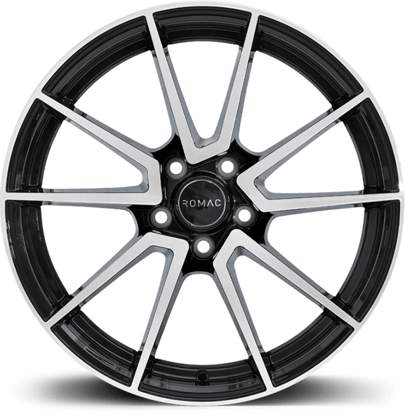 ROMAC AIR 18x8 ET45 5x108 BLACK/POLISH (Load 690kg) RMAIR I8577BMF