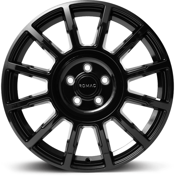 ROMAC STEALTH 18x7.5 ET45 5x120 GLOSS BLACK (Load 1250kg) RMSTE H8614GB