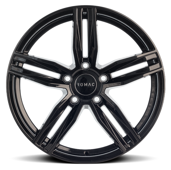 ROMAC VENOM 18x8 ET45 5x108 GLOSS BLACK (Load 690kg) RMVEN I8577GB