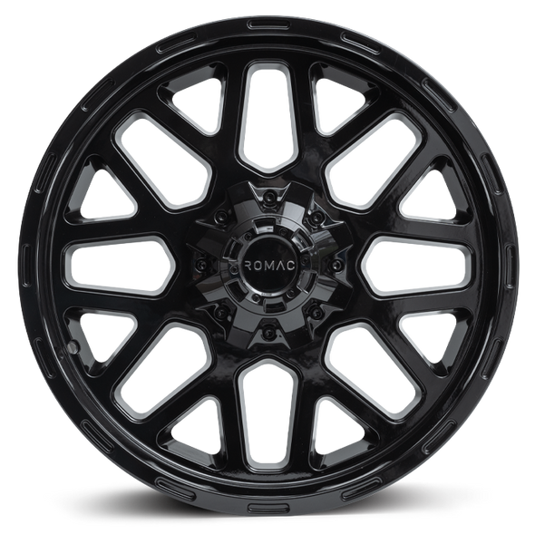 ROMAC UTAH 20x9 ET12 6x139.7 GLOSS BLACK (Load 955kg) RMUTA K0179GB