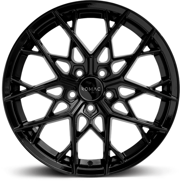 ROMAC VORTEX 20x8.5 ET26 5x112 GLOSS BLACK (Load 1000kg) RMVOR J0250GB