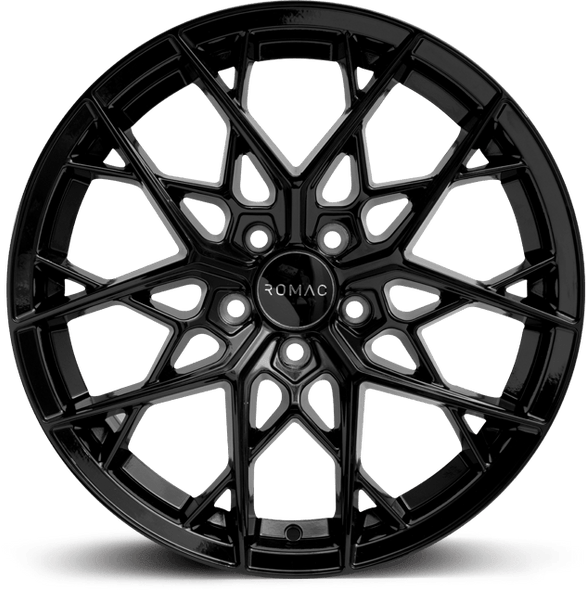 ROMAC VORTEX 20x9.5 ET37 5x112 GLOSS BLACK (Load 1000kg) RMVOR L0450GB