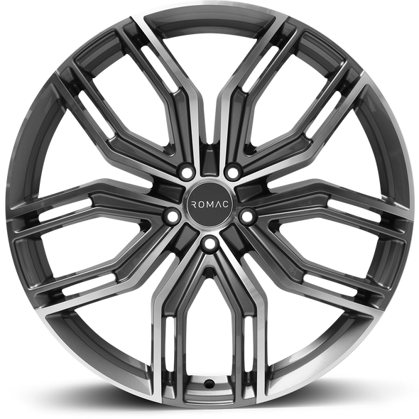 ROMAC CATALINA 22x9.5 ET42 5x108 GREY/POLISH (Load 1000kg) RMCAT L2577GMF