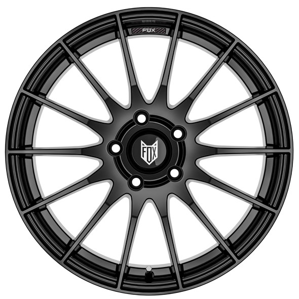 FOX FX004 16x6.5 ET35 5x100 GLOSS BLACK (Load 690kg) FX004F6394B