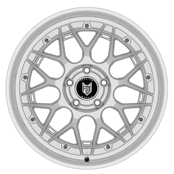 FOX HIRO 19x8 ET40 5x112 SATIN SILVER POLISHED LIP (Load 762kg) FXHROI9490SPL