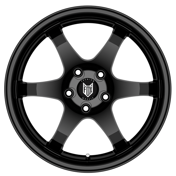 FOX PF5 18x8 ET42 5x114.3 GLOSS BLACK (Load 735kg) FXPF5I8446B