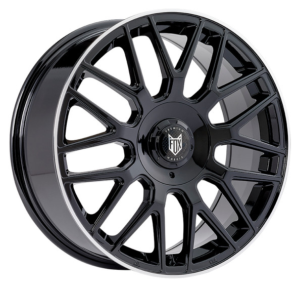 FOX VR3 18x7.5 ET40 5x100;Wheel PCD=5x108 BLACK POLISH LIP (Load 690kg) FXVR3H849477BP
