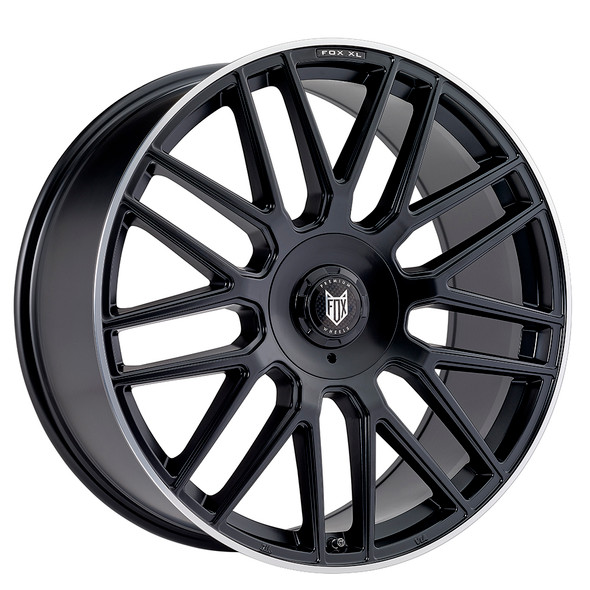 FOX VR3 XL 20x9.5 ET20 5x112;Wheel PCD=5x120 SATIN BLACK POLISH LIP (Load 1050kg) FXVR3XLL029014SBL