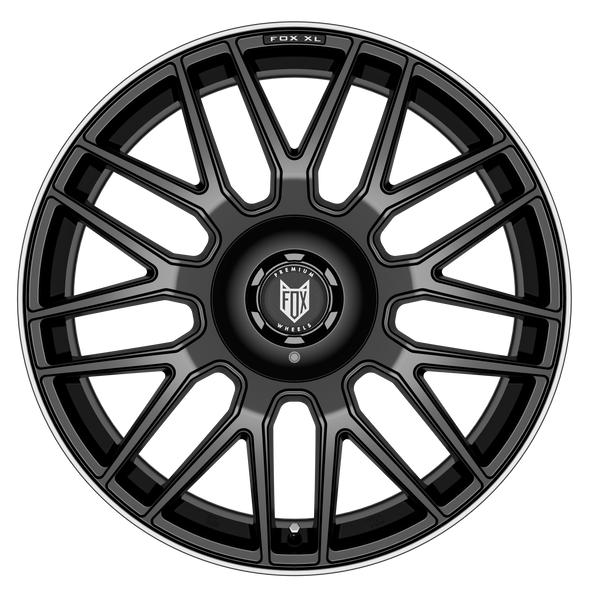 FOX VR3 XL 21x10 ET19 5x112;Wheel PCD=5x120 SATIN BLACK POLISH LIP (Load 1050kg) FXVR3XLM119014SBL
