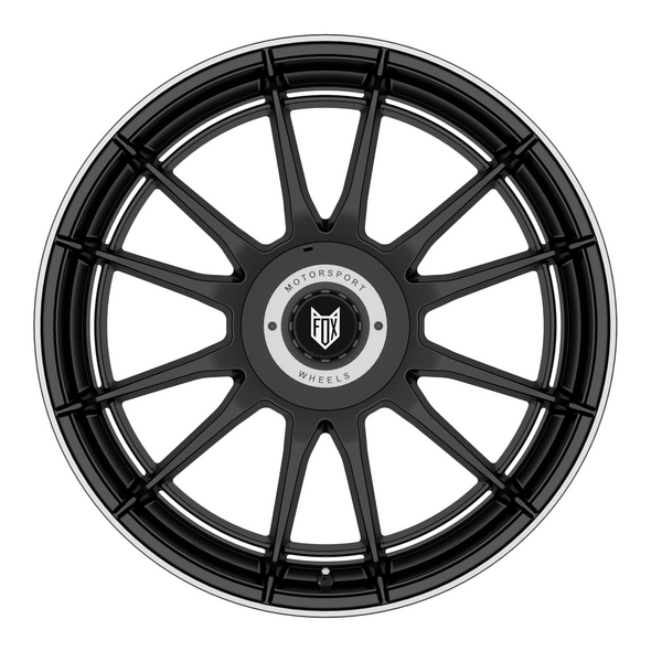 FOX VR4 19x7.5 ET32 5x112;Wheel PCD=5x120 SATIN BLACK POLISH LIP (Load 762kg) FXVR4H939014SBL