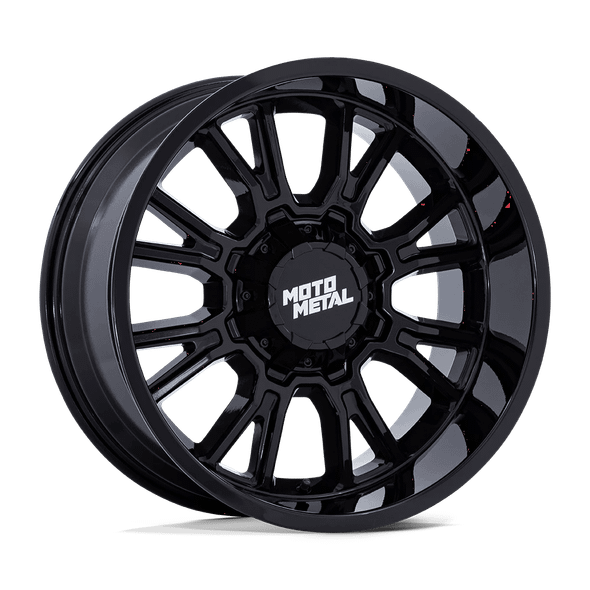 Moto Metal MO810 LEGACY 20x10 ET-18 8x170 125.10mm GLOSS BLACK (Load Rated 1678kg)