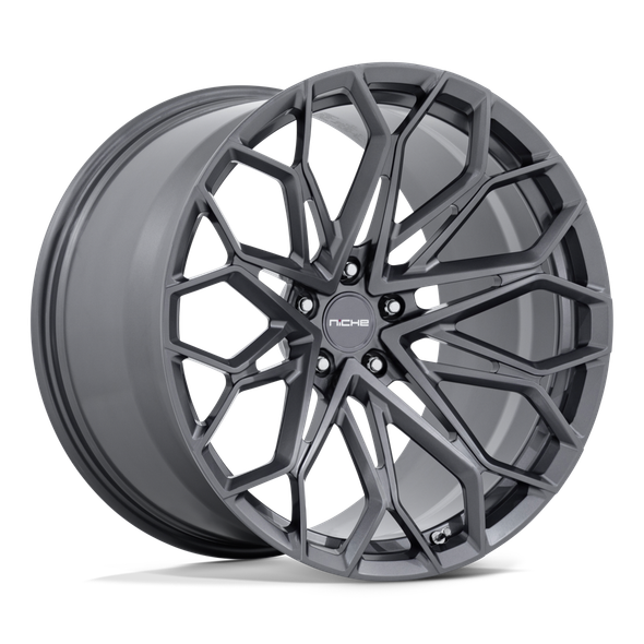Niche NC600 MANTA 21x12 ET57 5x120 67.06mm SATIN GUNMETAL (Load Rated 726kg)