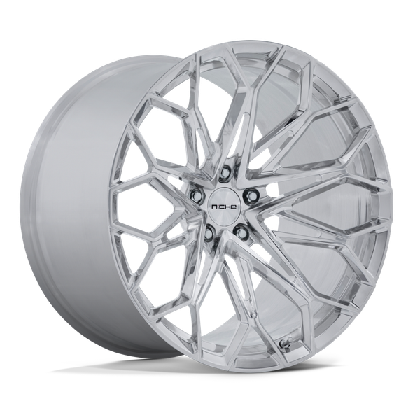 Niche NC600 MANTA 19x10 ET35 5x120.65 70.30mm POLISHED (Load Rated 726kg)