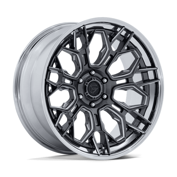 Fuel FC409 HIVE 22x9.5 ET20 6x139.7 106.10mm GLOSS GUNMETAL W/ CHROME LIP (Load Rated 1202kg)
