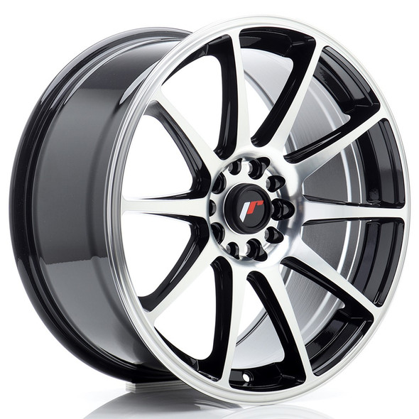 JR Wheels JR11 18x8.5 ET35 5x100/108 Black Machined Face
