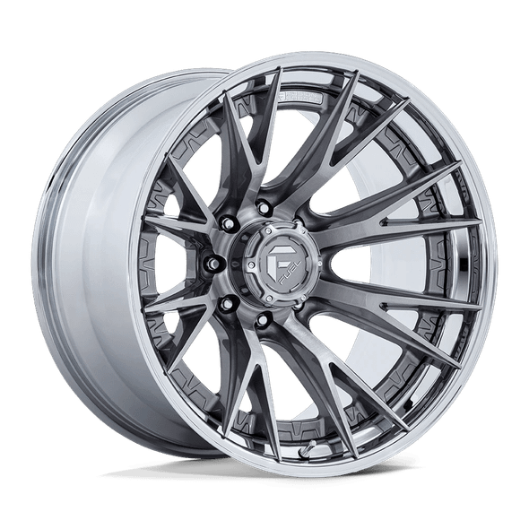Fuel FC402 CATALYST 20x9 ET1 8x170 125.10mm PLATINUM W/ CHROME LIP (Load Rated 1678kg)